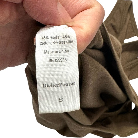 Richer Poorer | Women's Soft Stretch Modal V-Neck Bodysuit in Woodgrain Small - Picture 8 of 10